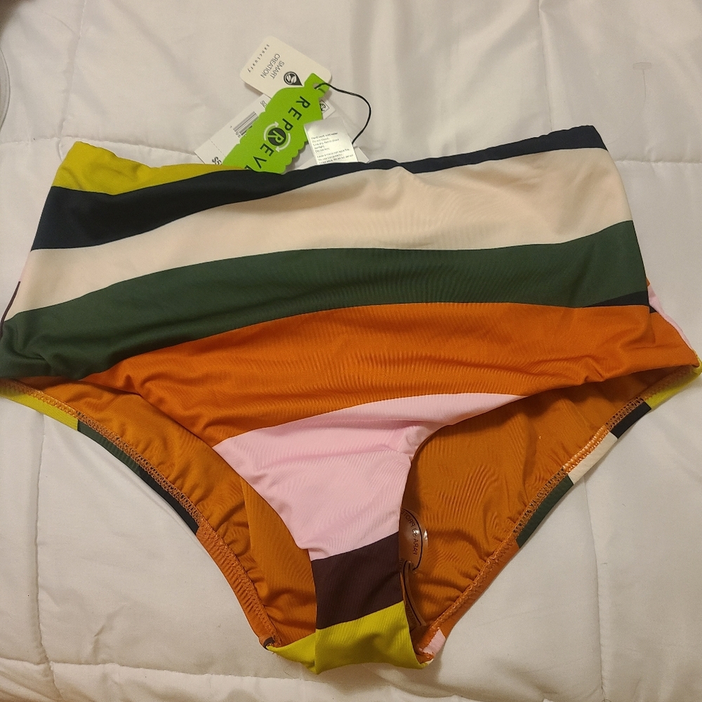 Sanctuary Float On High Waist Bikini Bottoms Sz M